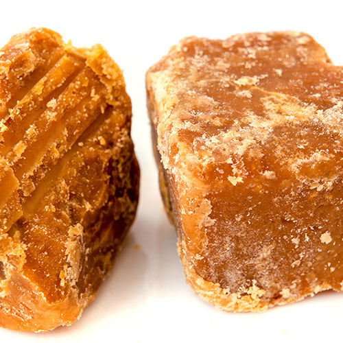סוכר-קנים-ג'אגרי ג'אגרי (Jaggery) – סוכר קנים הודי. להשיג ברשת חנויות מהרג'ה באשדוד ורמלה.